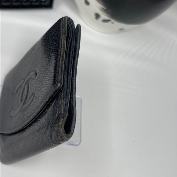 Chanel Caviar Skin Leather Bi-fold Wallet Black - Picture 12 of 14